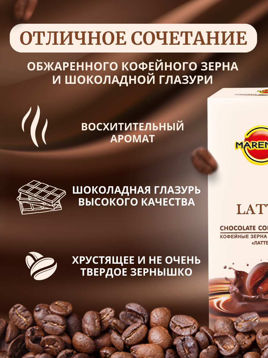 Кофейные зёрна в шоколаде «Латте» — изображение 2