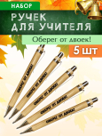 Ручки "Оберег от двоек" 5 шт