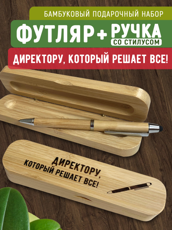Ручка со стилусом в футляре "Директору, который решает все!